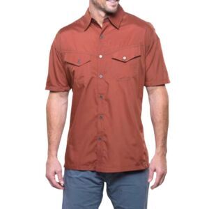 Kuhl Eluxor Men's Button-Up Shirt in Brick Red Size M